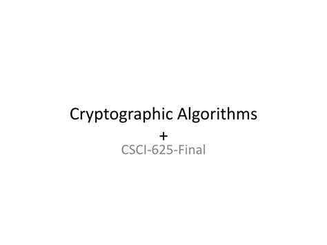 Cryptographic Algorithm Chart 的图像结果