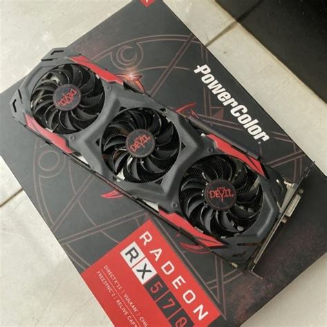 Rx 570 red on sale devil 3 fan