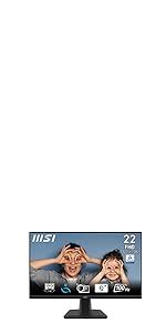 MSI PRO MP223 E2 21.45-Inch Full HD Office Monitor - 1920 x 1080 ...