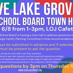 School Board Town Hall - Submit Questions by 6/6 at 3pm, Lake Oswego ...