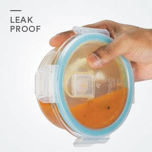 Buy Treo by Milton All Fresh Round Glass Lunch Boxes, Set of 2 (400 ml ...