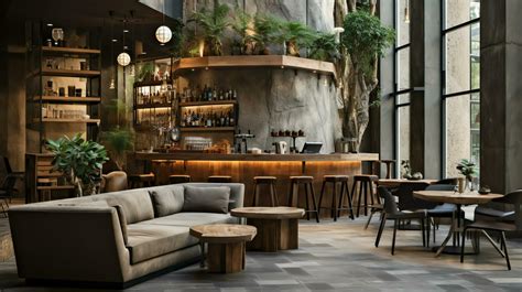 Rustic Coffee Shop Design 的图像结果