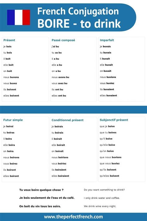 Learn the Irregular French Verb Boire