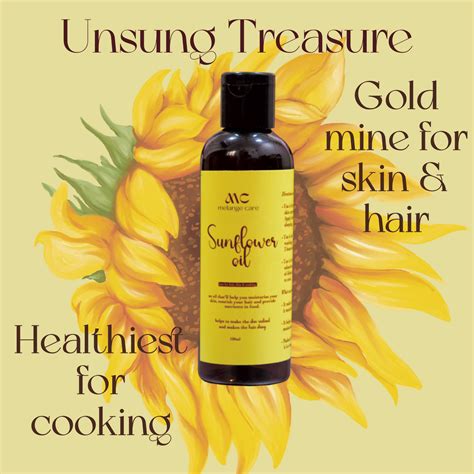 Pure Sunflower Oil – 100% Wood Pressed and Natural – Melange Care
