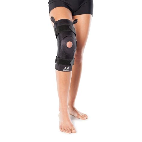 Buy BIOSKIN Hinged Knee Brace - Compression Knee Sleeve with Hinge for ...
