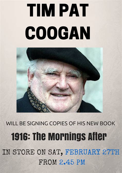 Tim Pat Coogan. Book Signing. Saturday, 27th February at 2.45 pm ...
