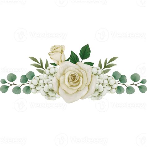 Flower white rose, floral bouquet Clip art Element Transparent ...