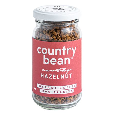 Country Bean Hazelnut Instant Coffee Powder 50 G | Arabica, Freeze ...