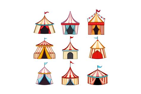 Cartoon Circus Tents