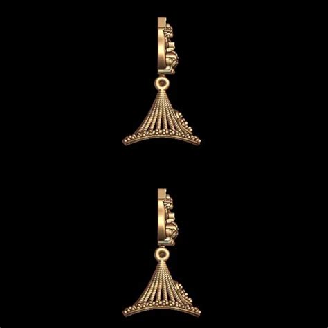 Goddess Lakshmi Jewelry 3D Model - Elegant Earring Design