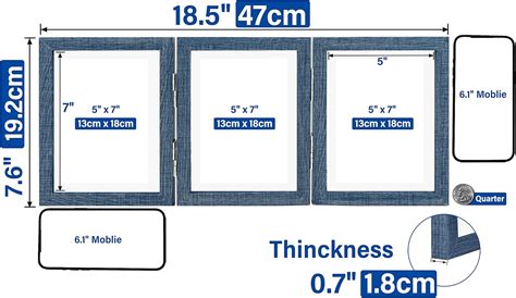 Coieaa 3 Picture Frame 5x7 Three Photo Collage Frame Hinged India | Ubuy