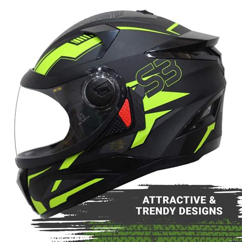 Steelbird SBH-17 Terminator ISI Certified Full Face Graphic Helmet in ...