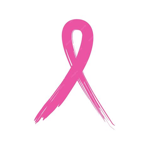 Premium Vector | Pink ribbon, breast cancer awareness, grunge style ...