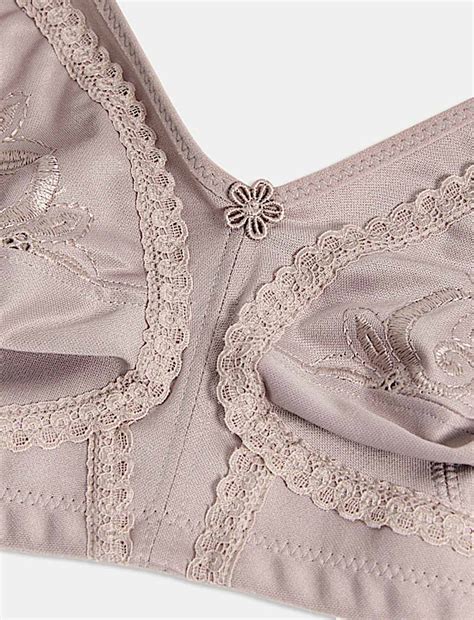 Buy Embroidered Non Wired Total Support Bra at Marks & Spencer