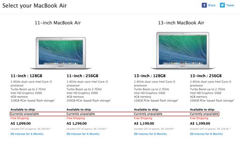 New MacBook Air temporarily unavailable from Australian Apple Online ...