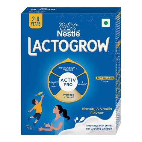 Buy Nestle LACTOGROW Nutritious Milk Drink Powder | Biscuity Vanilla ...