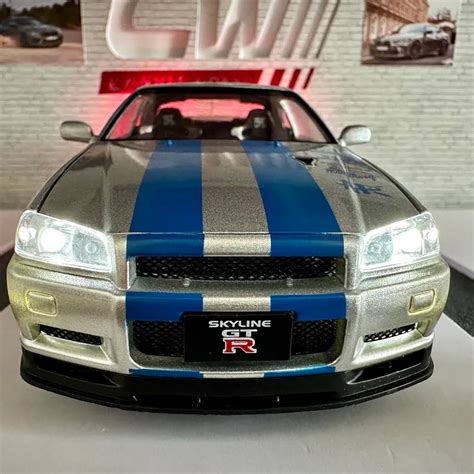 Nissan GTR R34 Skyline 1:24 SCALE Fast and furious paul walker car ...