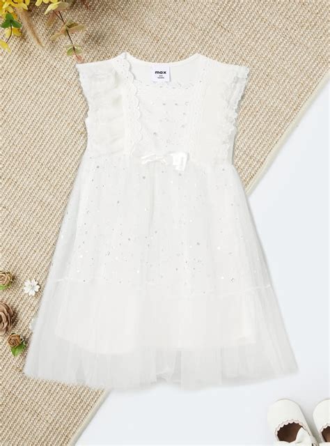 Buy Girls Embellished Fit and Flare Dress Online at just Rs. 799.0 ...
