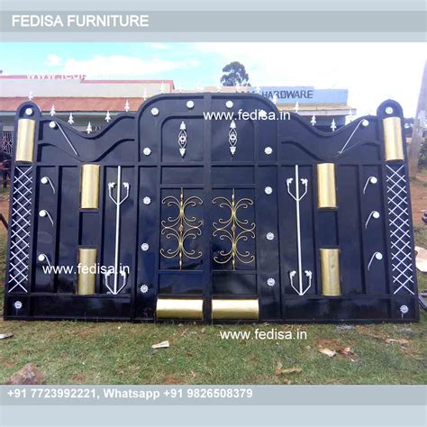 Modern Name Plate Designs For Main Gate Steel Square Pipe Gate Design ...