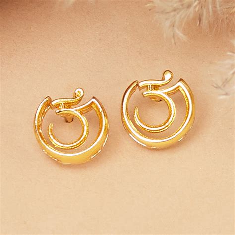 Moksha Gold Plated Stud Earrings – VOYLLA