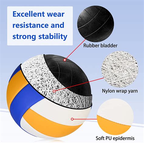 Buy Dakapal Official Size 5 Volleyball for Indoor Outdoor, Soft Beach ...