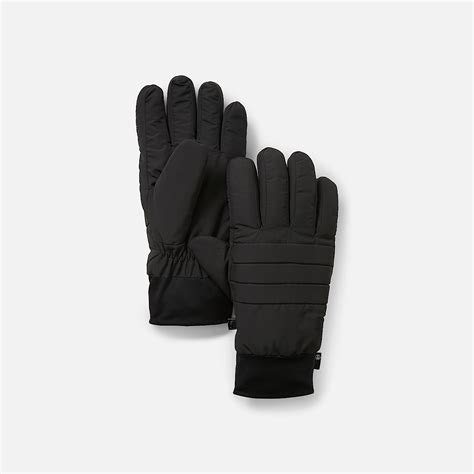 Puffer Glove for Men in Black