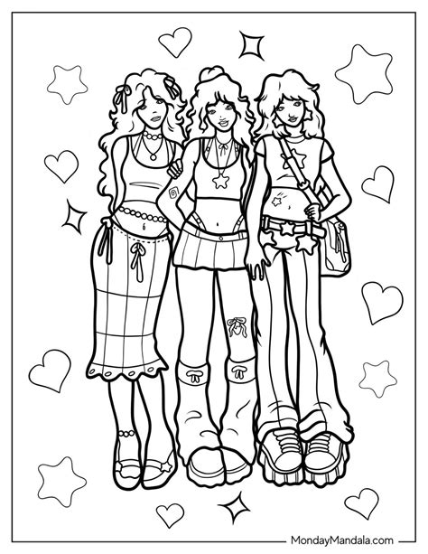 20 Y2K Coloring Pages (Free PDF Printables) | Cool coloring pages, Coloring book art, Cartoon ...