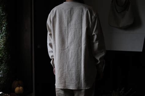 klause no collar shirt 別注 stripe | TALE COCOON
