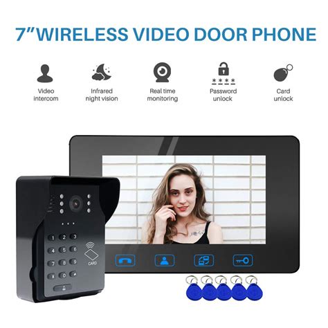 Buy 7" LCD ID Card+Password Access Control Video Door Phone Doorbell ...