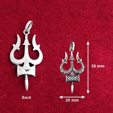 Mahadev Trishul Pendant | Locket in Pure Sterling Silver