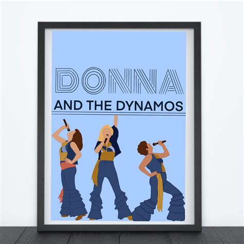 Donna and the Dynamos Mamma Mia A4 Print - Etsy UK