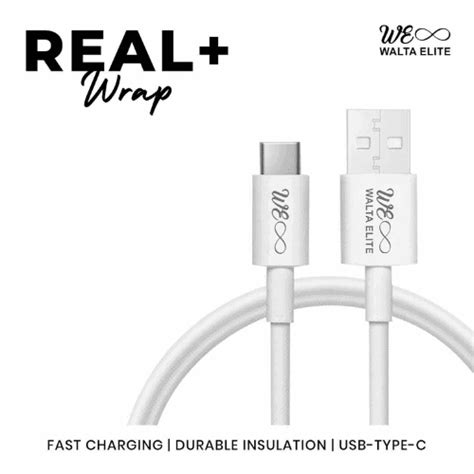 Buy Walta Elite Real Plus Wrap USB to Type C Fast Charging Cable 1Mtr ...