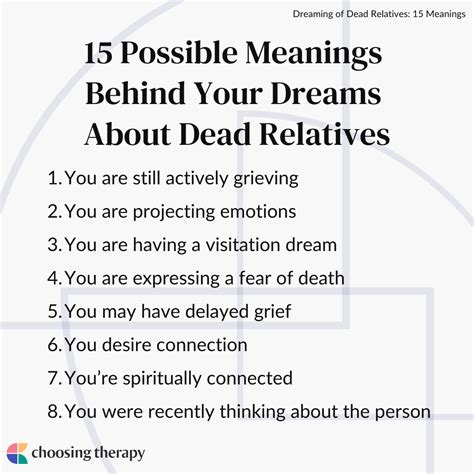 Why Do I Have Dreams About Dead Relatives? 15 Meanings