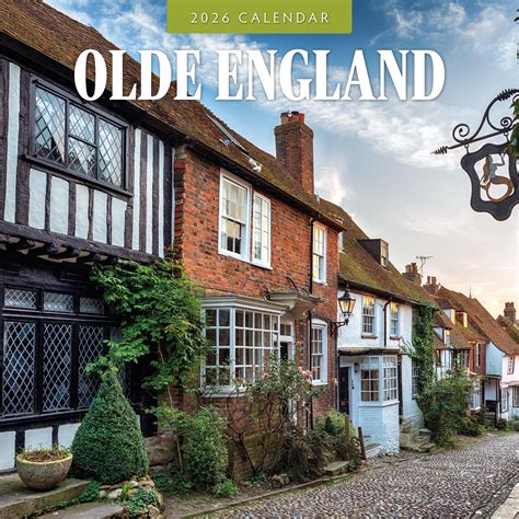 Red Robin 2026 Olde England Monthly Wall Calendar | 12" x 24" Open ...