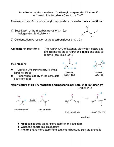 Carbonyl Compounds Notes 的图像结果