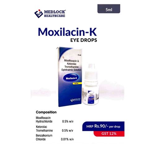 MOXILACIN-K Eye Drops MEDLOCK HEALTHCARE