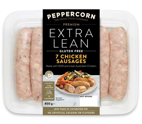 7 Chicken Sausages - Peppercorn