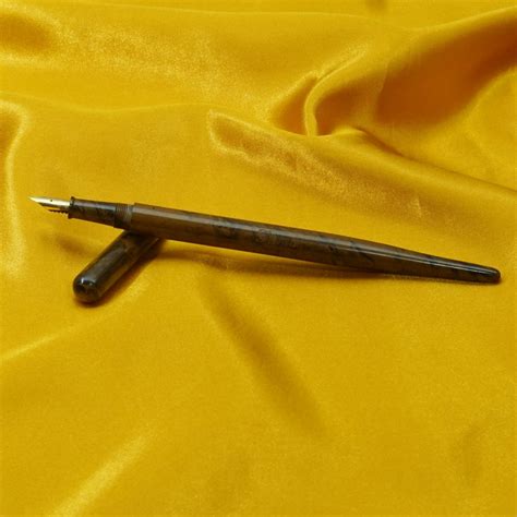 Gama Ezhuthani Dark Brown marble finish Body Ebonite Glossy Finish No ...