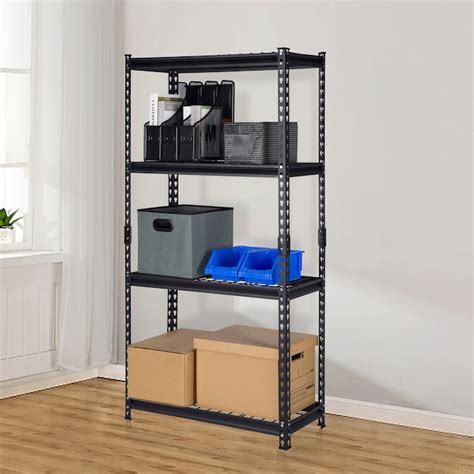 Juggernaut Storage 30W x 12D x 60H Four-Shelf Steel Shelving Unit 2400 ...