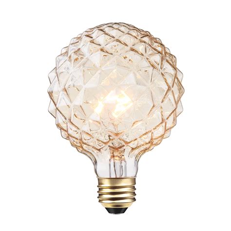 Globe Electric 40W Clear Designer Vintage Edison Crystalina ...