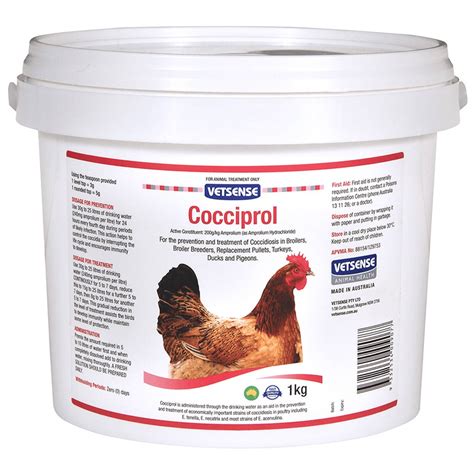 Vetsense Cocciprol Coccidiosis Treatment for Chickens 1kg - Bunnings ...