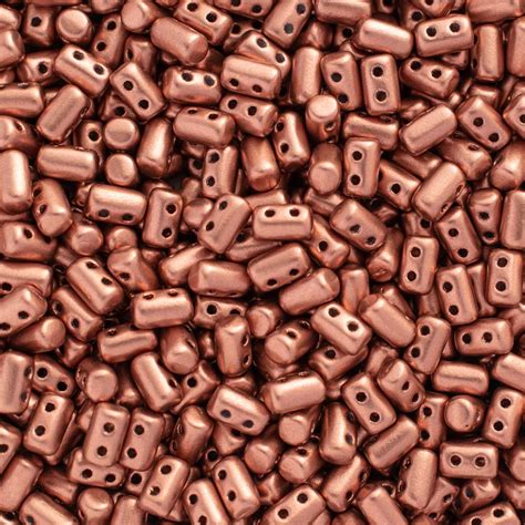 Matubo Rulla Beads 5x3mm, Matte - Metallic Bronze Copper