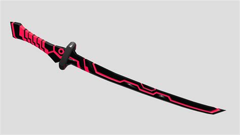 YU-GI-OH Skystriker Sword (anime style katana) - Download Free 3D model ...