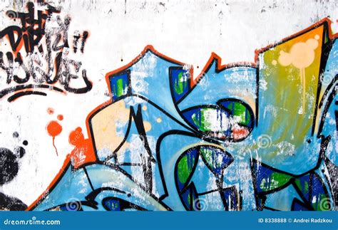 Graffiti on wall editorial stock photo. Image of wall - 8338888