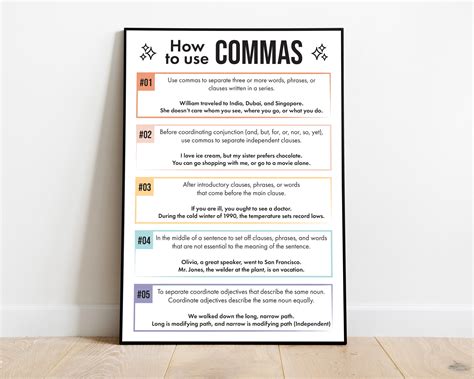 Image result for How to Use Comma Examples