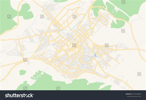 Printable Street Map Batna Algeria Map Stock Vector (Royalty Free) 1557628823 | Shutterstock