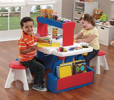 Buy Step2 Creative Project Table with Stool Play & School Furniture for ...