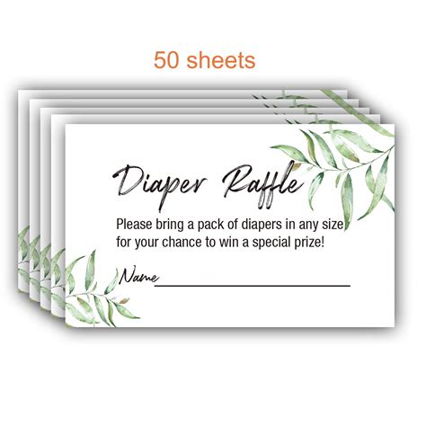 Printables Baby Shower Diaper Raffle Wording