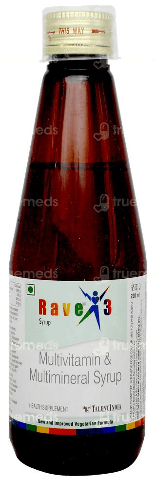 Rave 3 Syrup 200 Ml - Uses, Side Effects, Dosage, Price | Truemeds