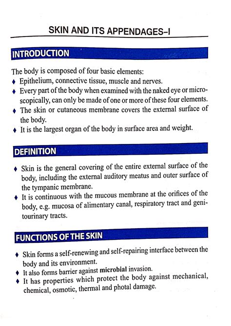 Skin and its appendages - introduction - Bachelor of Ayurveda medicine ...